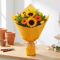 Artikel Manschettenpapier Blumenpapier Gelb Orange 37,5cm 100m