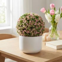 Artikel Deko-Kugel Rosa Grün Blumenkugel künstlich Ø18cm 1 St