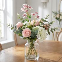 Artikel Große Sterndolde, künstliche Astrania, Seidenblume Weiß, Pink L61cm