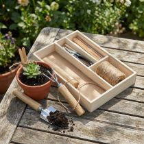 Artikel Gartenwerkzeug-Set, Grundausstattung Kleingeräte in Box 22×15×5,5cm