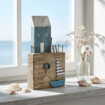 Artikel Maritime Holzdeko Hafenpromenade Shabby Chic H25,5cm