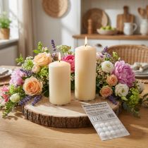 Artikel Wachsklebeplättchen für Kerzen Klebeplättchen Weiß 15 St