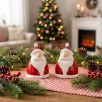 Artikel Weihnachtsmann-Figur in Rot 13 cm – Ideale Weihnachtsdekoration für eine festliche Atmosphäre – 2St