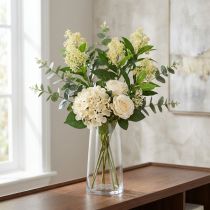 Artikel Künstliche Blumen Creme Skimmia japonica Skimmie 45cm 2St