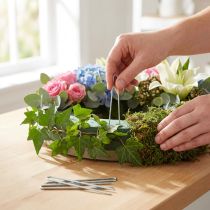 Artikel Efeunadeln 60mm Verzinkt Floristennadeln Haften für Rankenpflanzen 400g