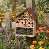 Artikel Insektenhotel Braun Insektenhaus Holz 25cmx8,5cmx32cm