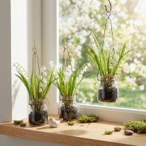 Artikel Maiglöckchen im Glas Künstliche Frühblüher H22cm 3St
