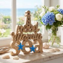 Artikel Maritime Holzdeko „I need vitamin sea“ Mangoholz 27×33cm