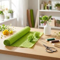 Artikel Floristen-Krepppapier Floristenkrepp Grasgrün 50×250cm 5St