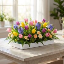 Artikel OASIS® Steckschale Weiß Sandwich-Schale für Floristik & Deko 23x11x2,5cm 25er-Set