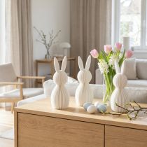 Artikel Dekofigur Hase Faltoptik für moderne Inneneinrichtung Wohnzimmer oder Büro 13cm 3St