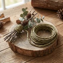 Artikel Draht Rustic Grün Schmuckdraht Basteldraht rustikal 3-5mm 3m