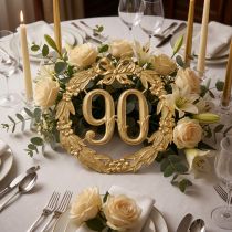 Artikel Jubiläumszahl 90 in Gold
