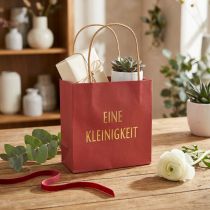 Artikel Geschenktüten „Eine Kleinigkeit“ Rot Papier 20×11×25cm 6St