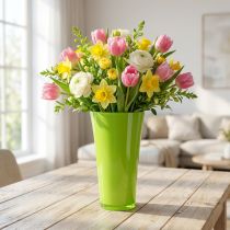 Artikel Vase „Fizzy" Ø20cm H35cm Apfelgrün 1 St