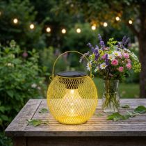 Artikel Solar Laterne für Garten und Terrasse im modernen Design aus Metall 12cm