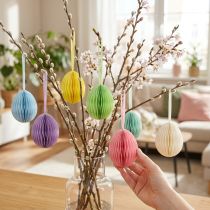 Artikel Wabeneier zum Hängen Papierdeko Ostereier Bunt 6cm 6 St