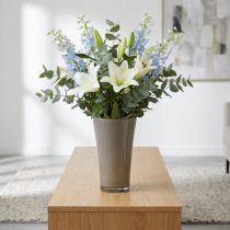 Artikel Vase „Fizzy“ Platingrau Ø28,5cm H45cm 1 St