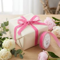 Artikel Samtband Dekoband Geschenkband Samt Rosa 10mm 20m