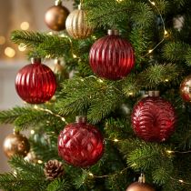 Artikel Weihnachtskugeln Glas Rot 8cm 12St