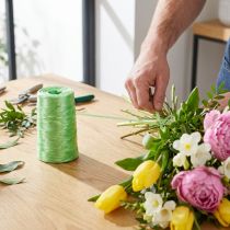Artikel Bindebast Grün Hellgrün Kunstbast Blumenbast B5mm L800m