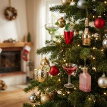 Artikel Cocktaildeko zum Aufhängen am Weihnachtsbaum im Miniformat 14cm 6St