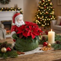 Artikel Weihnachtsmann Übertopf Santa Claus Pflanzgefäß 20×26cm