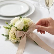 Artikel Schmuckband Taftband Beige Verschiedene Breiten 50m