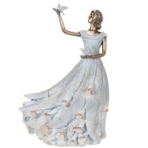 Artikel Figur Frau Vogel Kunstvoll gestaltete Deko Skulptur für zeitloses Design 41cm