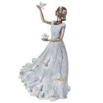 Artikel Figur Frau Vogel Kunstvoll gestaltete Deko Skulptur für zeitloses Design 41cm