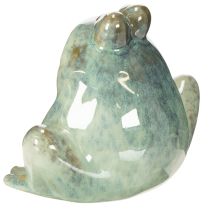 Artikel Keramikfrosch Deko Figur Detailverliebtes Design charmante Geschenkidee 13cm