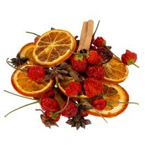 Artikel Getrocknete Orangenscheiben Deko Set mit Zimt und Sternen für festliche Tischdekoration 70g