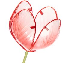 Artikel Gartenstecker Tulpe Glas Wunderschöne Deko für Garten und Balkon 94cm