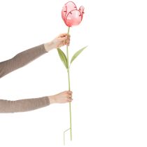 Artikel Gartenstecker Tulpe Glas Wunderschöne Deko für Garten und Balkon 94cm
