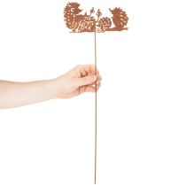 Artikel Gartenstecker Igel Motiv Rost Deko für Sommer und Herbst 53cm