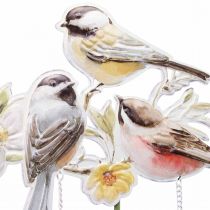 Gartenstecker Metall Vögel, Blumenstecker für den Garten 84cm