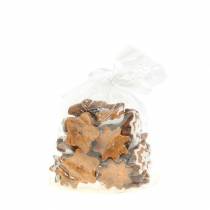 Artikel Weihnachtliche Streudeko Kekse Stern 24 Stück, Festliche Tischdeko Kekse in Sternform, Puderzucker-Optik, Dekosterne Polyresin ca. 6cm