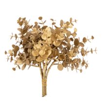 Artikel Kunstpflanze Eukalyptus Goldfarbener Deko Zweig für Tischdeko 24cm