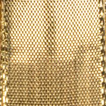 Artikel Geschenkband Gold mit Drahtkante 25mm 25m