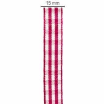Artikel Geschenkband Karo Rot 15mm 20m