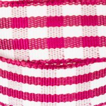 Artikel Geschenkband Karo Rot 15mm 20m