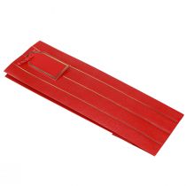 Artikel Geschenktüte Flaschentasche Papier Rot Gold 9×12×36cm 1 St