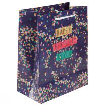 Artikel Geschenktüte Geburtstag „Happy Birthday“ Papier 18×10×23cm 2St