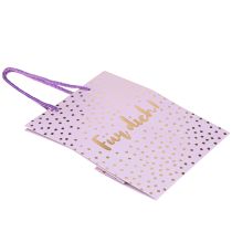 Artikel Geschenktüte mit Henkeln „Für dich!“ Papier Lila 18×10×23cm 2St