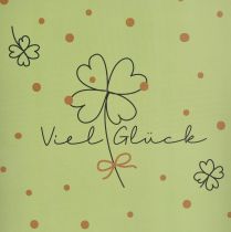 Artikel Geschenktüte Viel Glück Grün Gold Papier 18×10×23cm