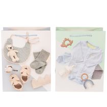 Artikel Geschenktasche Baby Junge Ideal für Babygeschenke zur Geburt 23cm 2St