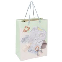 Artikel Geschenktasche Baby Junge Ideal für Babygeschenke zur Geburt 23cm 2St