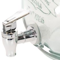 Artikel Getränkespender Glas mit Zapfhahn Set mit 4 Trinkgläsern H25,5cm