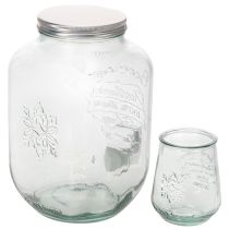 Artikel Getränkespender Glas mit Zapfhahn Set mit 4 Trinkgläsern H25,5cm
