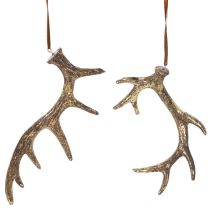 Artikel Geweih Deko Anhänger rustikal für Wand oder Baum 15cm 6St